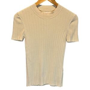 Samsoe Samsoe Joan T-shirt in Warm White - size medium